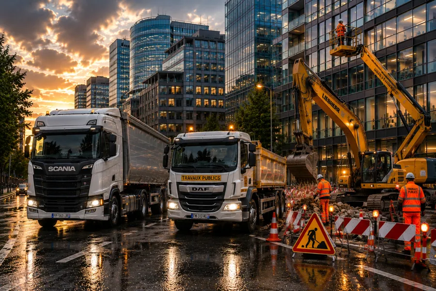Poids lourds et travaux publics